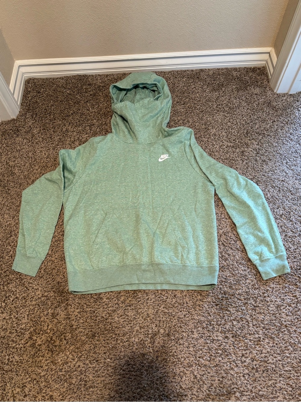 Nike Women's Heather Mint Green Pullover Hoodie